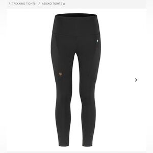 Fjallraven Abisko Trail Tights, size XS in Black